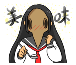 Gas mask boy and Plague doctor mask girl sticker #5031659