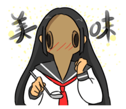 Gas mask boy and Plague doctor mask girl sticker #5031659