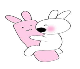 Nose big rabbit emotions sticker #5033470