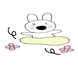 Nose big rabbit emotions sticker #5033472