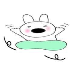 Nose big rabbit emotions sticker #5033473