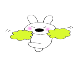 Nose big rabbit emotions sticker #5033479