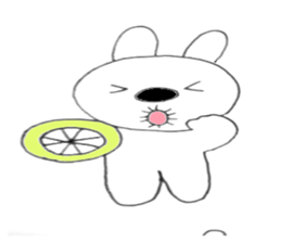 Nose big rabbit emotions sticker #5033482