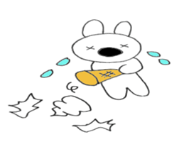 Nose big rabbit emotions sticker #5033485