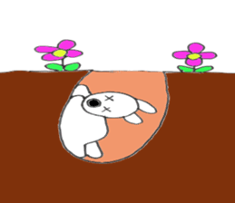 Nose big rabbit emotions sticker #5033487