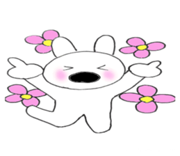 Nose big rabbit emotions sticker #5033489