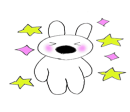 Nose big rabbit emotions sticker #5033490