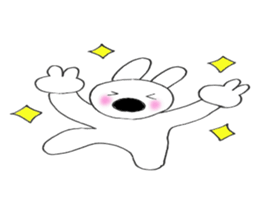 Nose big rabbit emotions sticker #5033491