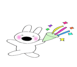 Nose big rabbit emotions sticker #5033492