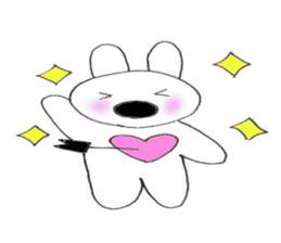 Nose big rabbit emotions sticker #5033494