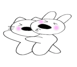 Nose big rabbit emotions sticker #5033495