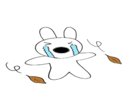 Nose big rabbit emotions sticker #5033504