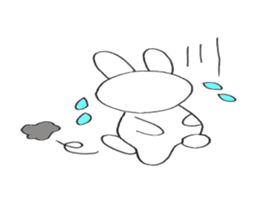 Nose big rabbit emotions sticker #5033505