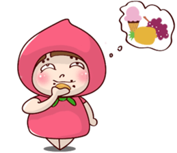 Small peaches sticker #5034838