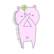 Bear and Lolipop sticker #5035407