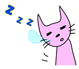 Gentle and laid-back cat sticker #5035560