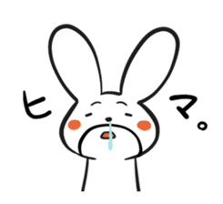 The cute and uncle of rabbit sticker #5036950