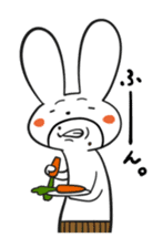 The cute and uncle of rabbit sticker #5036954