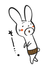 The cute and uncle of rabbit sticker #5036967