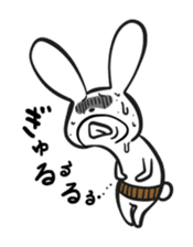 The cute and uncle of rabbit sticker #5036968