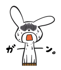 The cute and uncle of rabbit sticker #5036971