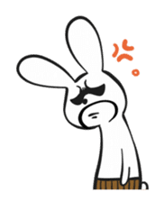 The cute and uncle of rabbit sticker #5036975