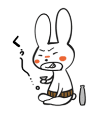 The cute and uncle of rabbit sticker #5036984