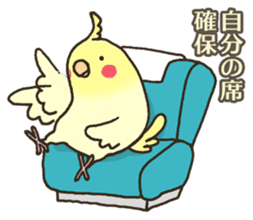 Travel by train with parrots & birds sticker #5037879