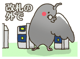 Travel by train with parrots & birds sticker #5037894