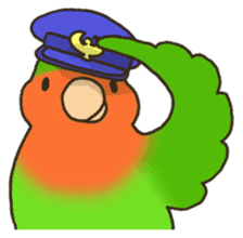 Travel by train with parrots & birds sticker #5037908