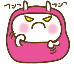 Cute Pink costume rabbit sticker #5038451