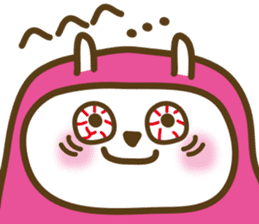 Cute Pink costume rabbit sticker #5038455