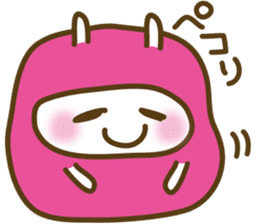 Cute Pink costume rabbit sticker #5038461