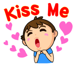 A-kuei and his lovely dog sticker #5038676