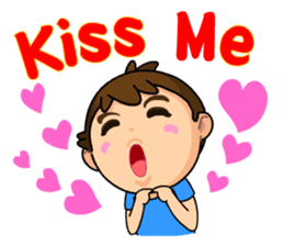 A-kuei and his lovely dog sticker #5038676