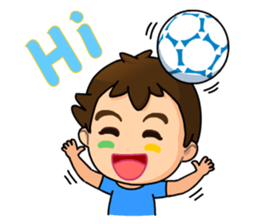 A-kuei and his lovely dog sticker #5038678