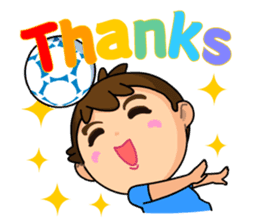 A-kuei and his lovely dog sticker #5038685