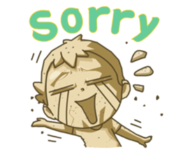 A-kuei and his lovely dog sticker #5038690