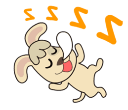 A-kuei and his lovely dog sticker #5038693