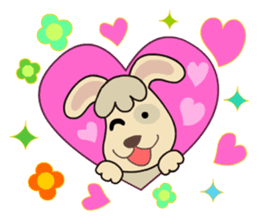 A-kuei and his lovely dog sticker #5038696