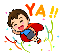 A-kuei and his lovely dog sticker #5038702