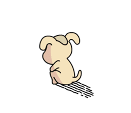 A-kuei and his lovely dog sticker #5038703