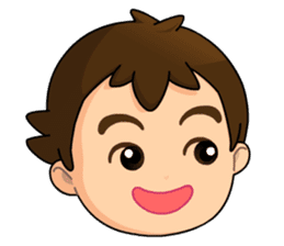 A-kuei and his lovely dog sticker #5038706