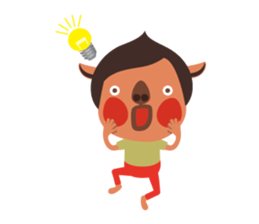 Piglet and birds sticker #5038930