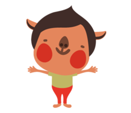 Piglet and birds sticker #5038931