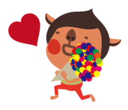 Piglet and birds sticker #5038934