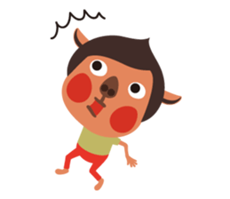 Piglet and birds sticker #5038935