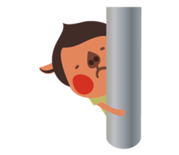 Piglet and birds sticker #5038939