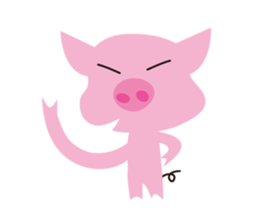 The Pink pig sticker #5039110