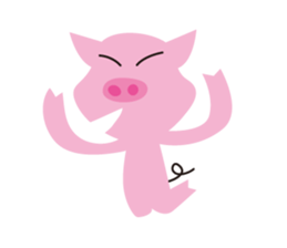 The Pink pig sticker #5039111